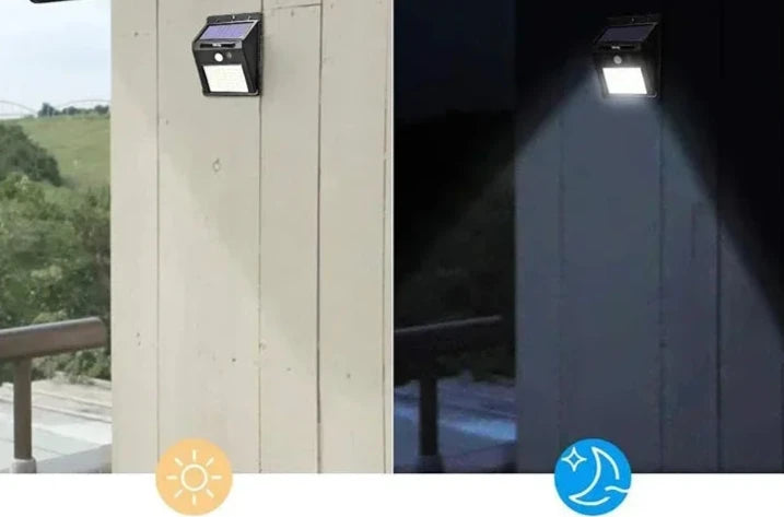 Lâmpada Solar LED com Sensor de Movimento